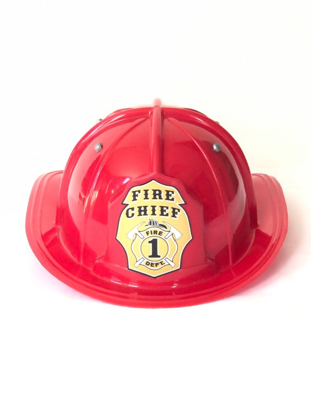 Kids Red Fireman Helmet, Firefighter Hat Costume Adjustable New( Add-on only)